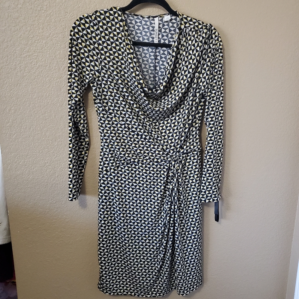 Sunset Rd Cowel Neck Dress